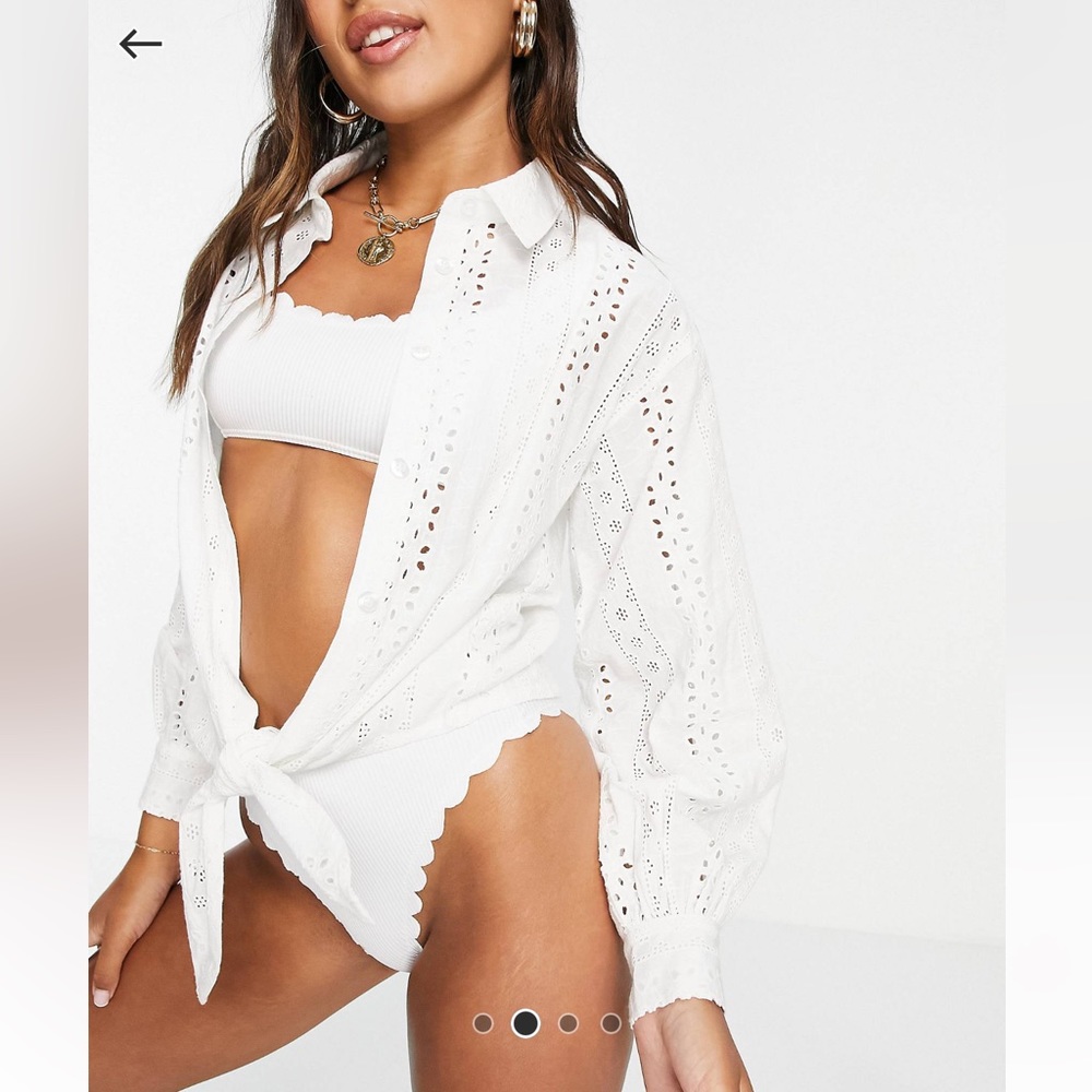 Front tie beach shirt